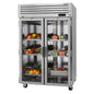Turbo Air PRO-50R-G-N 51 3/4" 2 Section Glass Door Reach-In Refrigerator
