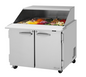 Turbo Air PST-36-15-N-SL 36 1/4" 2 Doors 15 Pan Mega Top Sandwich / Salad Prep Table