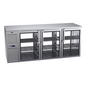 Krowne KPT84L 84" Solid Door Back Bar Cooler