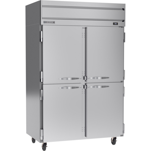 Beverage-Air HR2HC-1HS 52" 2 Section Solid Door Reach-In Refrigerator