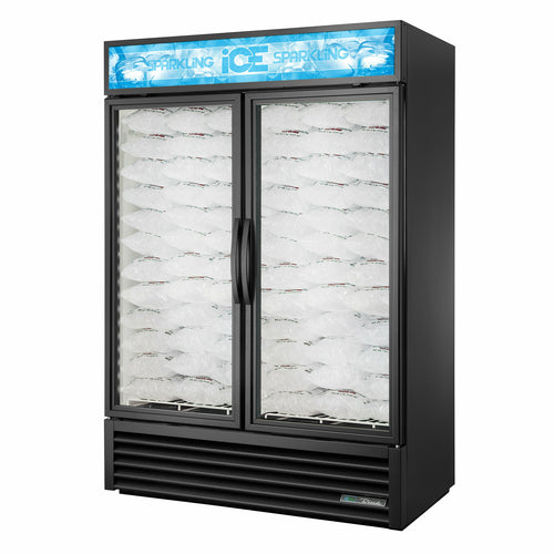 True GDIM-49NT-HC~TSL01 54 1/8" Glass Door Ice Merchandiser