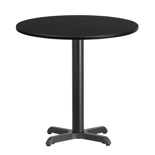 Flash Furniture XU-RD-30-BLKTB-T2222-GG Dining Table
