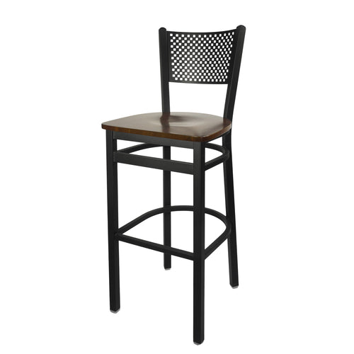 BFM Seating 2161B-SB ASH 17 1/2" Barstool