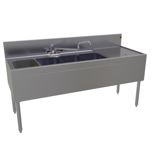 Glastender FSB-66L-S 66" Underbar Sink