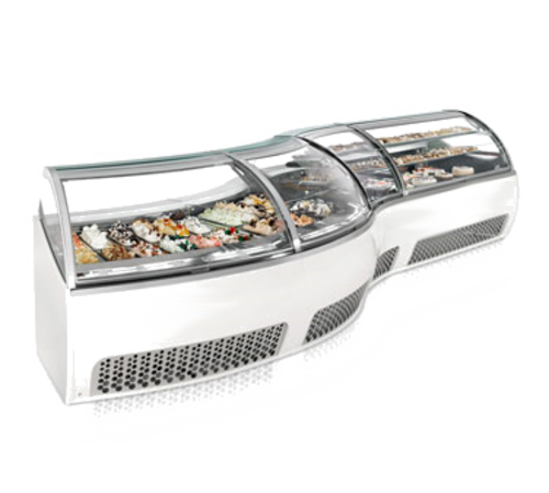 Oscartek CORA GA30 63 1/4" Ice Cream Dipping Cabinet
