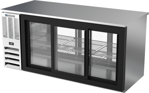 Beverage-Air BB72HC-F-GS-PT-S 72" Glass Door Back Bar Cooler