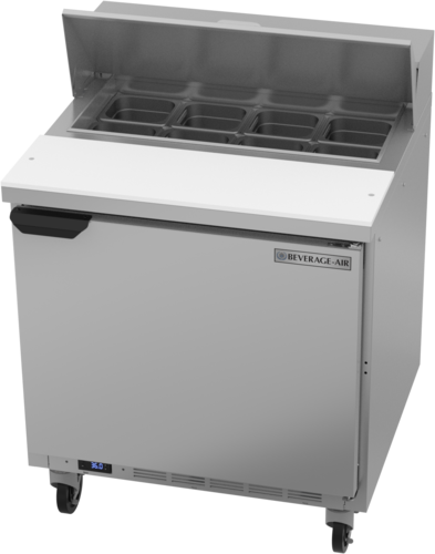 Beverage-Air SPE32HC-08 32" 1 Door 9 Pan Sandwich / Salad Prep Table