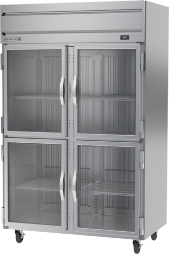 Beverage-Air HRS2HC-1HG 52" 2 Section Glass Door Reach-In Refrigerator