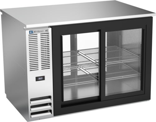 Beverage-Air BB48HC-GS-PT-S 48" Glass Door Back Bar Cooler