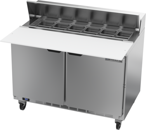 Beverage-Air SPE48HC-12C 48" 2 Doors 12 Pan Sandwich / Salad Prep Table