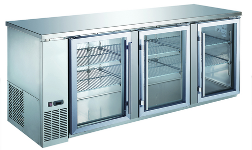 Entree EBB90-27GSX 90 3/8" Solid Door Back Bar Cooler