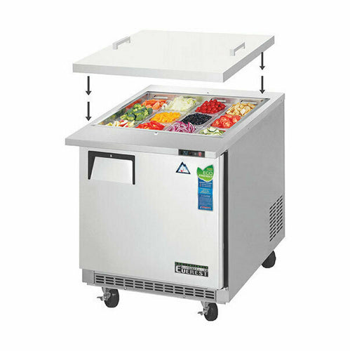 Everest EOTP1 27 3/4" 1 Door 12 Pan Mega Top Sandwich / Salad Prep Table