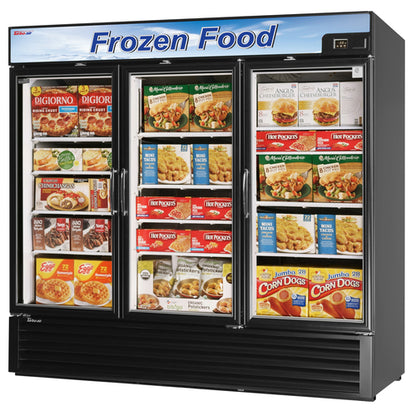 Turbo Air TGF-72F(B)-N 81 7/8" 3 Section Freezer Merchandiser