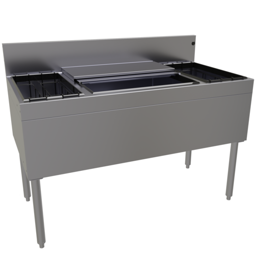Glastender CBB-48-CP10 48" Underbar Ice Bin / Cocktail Station