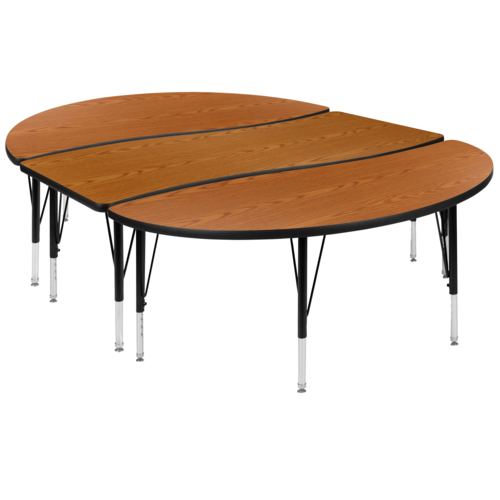 Flash Furniture XU-GRP-A3060CON-60-OAK-T-P-GG 60" Dining Table