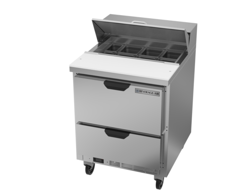 Beverage-Air SPED27HC 27" 2 Drawer 9 Pan Sandwich / Salad Prep Table