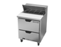 Beverage-Air SPED27HC 27" 2 Drawer 9 Pan Sandwich / Salad Prep Table