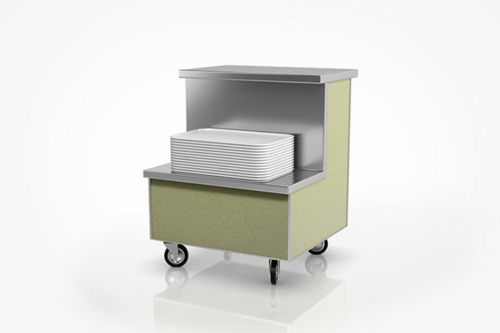 Low Temp Industries SPC-RTS-SS/LP-36 36 3/8" Flatware & Tray Cart