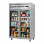 Everest ESGR2 49 5/8" 2 Section Glass Door Reach-In Refrigerator