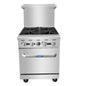 Atosa AGR-4B-LP 24" 4 Burner Gas Restaurant Range