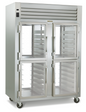 Traulsen G21015P 52 1/8" 2 Section Glass Door Pass-Thru Refrigerator