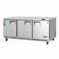 Everest ETBR3 71 1/8" Solid Door Undercounter Refrigerator