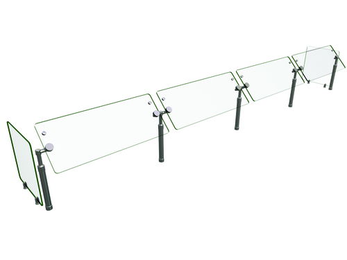 Hatco B950SWIVEL-144 144" Sneeze Guard
