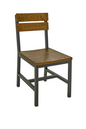 BFM Seating 4110CWOA-GR 17 1/2" Dining Chair