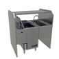 Glastender PSD-42L 42" Underbar Ice Bin / Cocktail Station