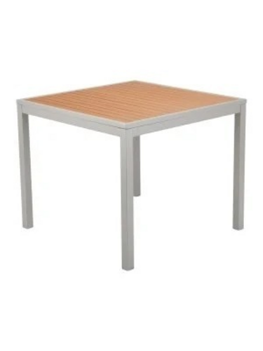 Florida Seating TEAK INLAY32X32 SIL-TFT 32" Patio Table