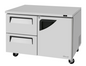 Turbo Air TUF-48SD-D2R-N 48 1/4" Solid Door Undercounter Freezer