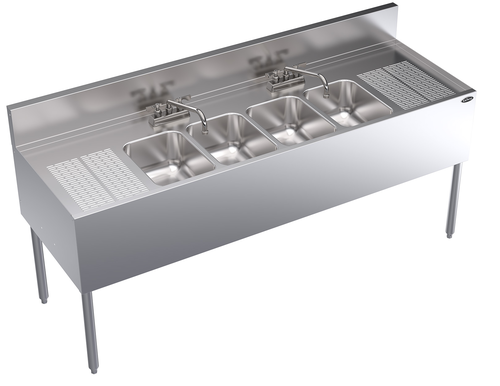 Krowne KR24-64C 72" Underbar Sink