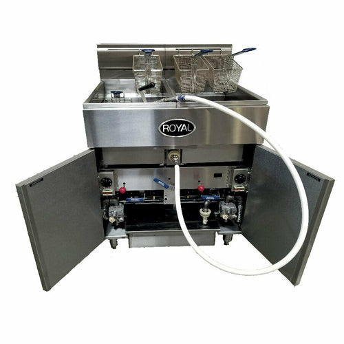Royal Range RFT-75-4-DM2 78" Gas Fryer Battery