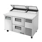 True TPP-AT-60D-2-HC 60 1/4" 1 Door Pizza Prep Table