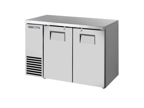 True TBB24-48-2S-Z1-SFT-S-1 48 1/8" Solid Door Back Bar Cooler
