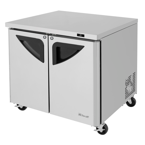 Turbo Air TUR-36SD-N6 36 1/4" Solid Door Undercounter Refrigerator