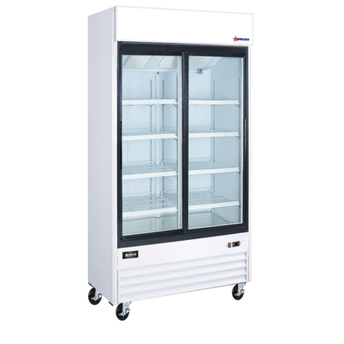 Omcan 50127 40" 2 Section Refrigerated Merchandiser