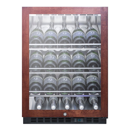 Summit SCR610BLCHPNR 23 5/8" Wine Cellar Cabinet