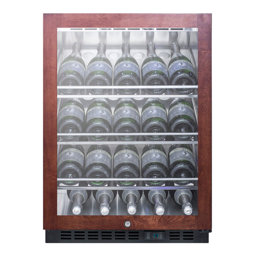 Summit SCR610BLCHPNR 23 5/8" Wine Cellar Cabinet