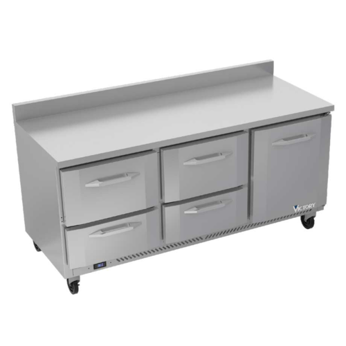 Victory VWRD72HC-4 72" Worktop Refrigerator