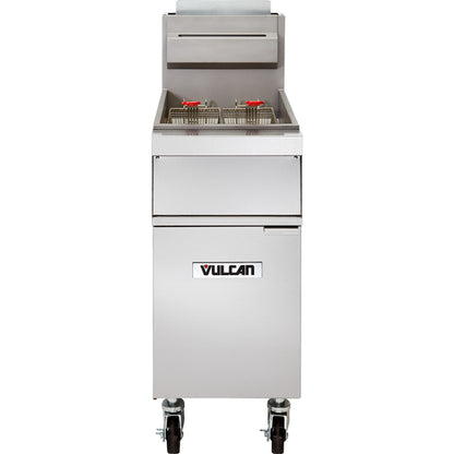 Vulcan 1GR45M-QS-PLATINUM 15 1/2" 45 lb Gas Floor Fryer