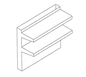 Jade Range DS-54 54" Backguard Flue Riser