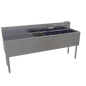 Glastender FSA-72R-S 72" Underbar Sink
