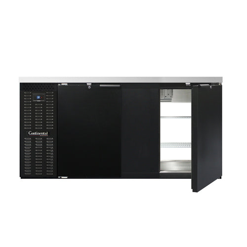 Continental Refrigerator BB69SNPT 69" Solid Door Back Bar Cooler