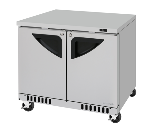 Turbo Air TUR-36SD-FB-N 36 1/4" Solid Door Undercounter Refrigerator