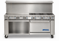 Imperial IR-6-G36-XB 72" 6 Burner Gas Restaurant Range