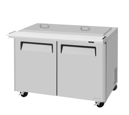 Turbo Air MST-48-18-N-RC 48 1/4" 2 Doors 18 Pan Mega Top Sandwich / Salad Prep Table