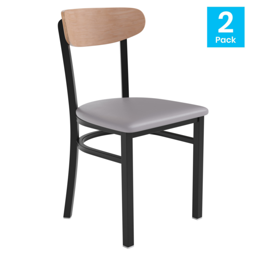 Flash Furniture 2-XU-DG6V5GYV-NAT-GG 17" Dining Chair