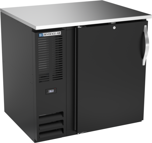 Beverage-Air BB36HC-B 36" Solid Door Back Bar Cooler