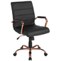 Flash Furniture GO-2286M-BK-RSGLD-GG 23" Dining Chair